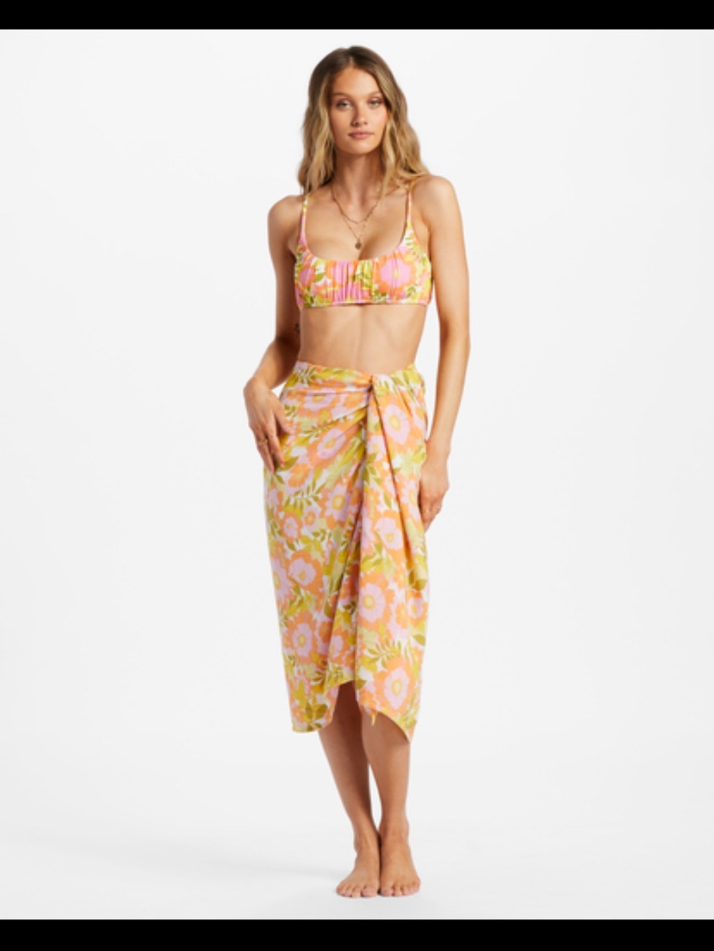Billabong So Right Sarong Wrap in Summer Folk floral NWOT